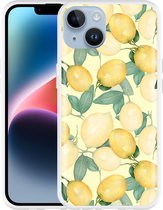 Geschikt voor Apple iPhone 14 Hoesje Lemons - Designed by Cazy