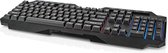 Nedis Bedraad Gaming Toetsenbord - USB Type-A - Membrane Toetsen - LED - QWERTY - US Internationaal - USB Gevoed - Lengte stroomkabel: 1.30 m - Multimedia