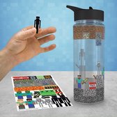 MINECRAFT - water bottle 650ml and sticker set