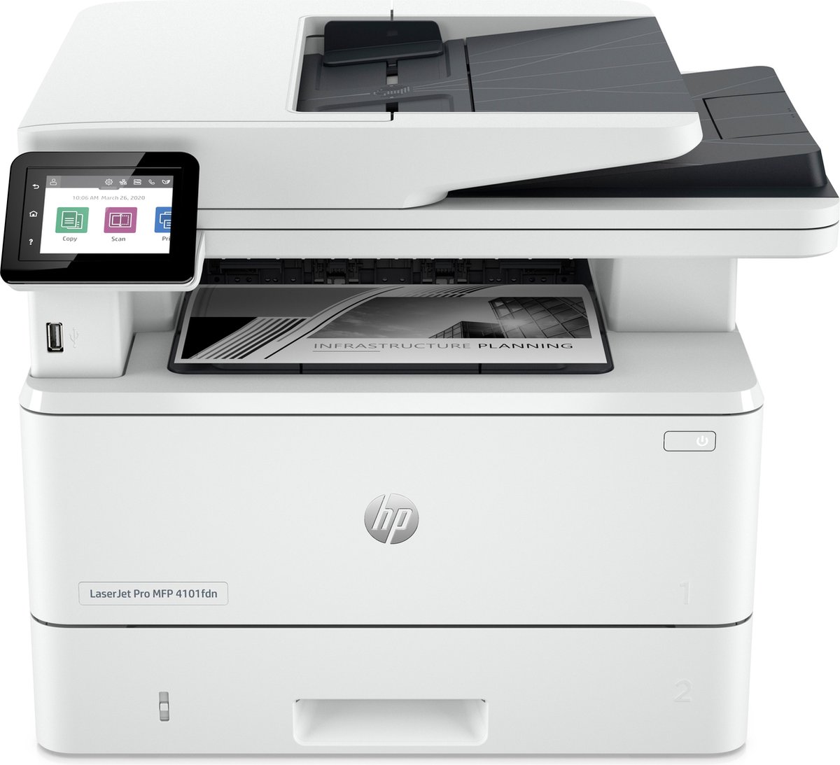 Diplomatie zweer reptielen HP LaserJet Pro MFP 4102dw printer, Zwart-wit, Printer voor Kleine en  middelgrote... | bol.com