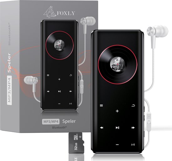 MX2 - HiFi Audio MP4 Speler - Bluetooth - 16GB Interne Geheugen – Audio Speler – MP3 Speler - E-Books - Zwart | Officiële Shop
