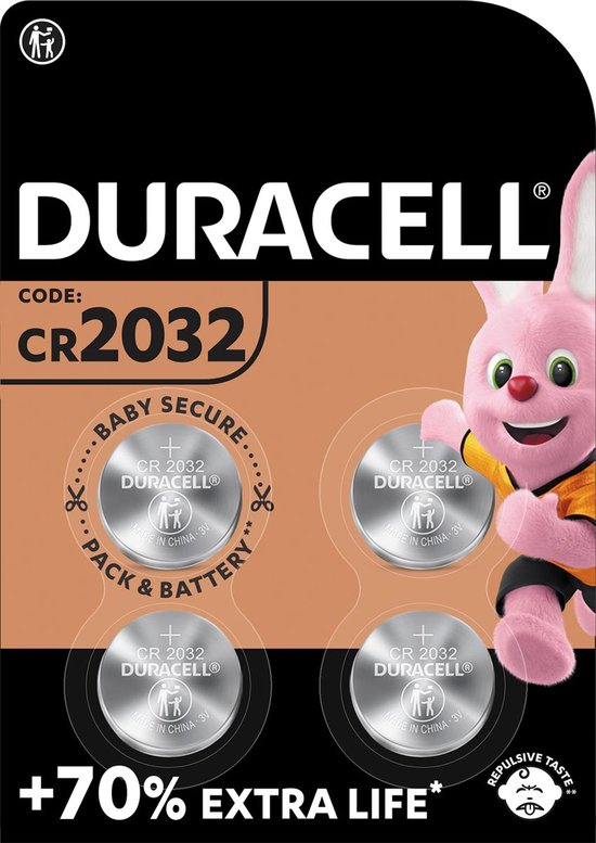 6 blisters Duracell CR2032 Knoopcelbatterijen - 4 stuks