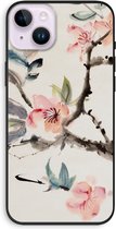 Case Company® - Hoesje geschikt voor iPhone 14 Plus hoesje - Japanse bloemen - Biologisch Afbreekbaar Telefoonhoesje - Bescherming alle Kanten en Schermrand