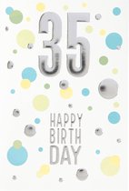 Cijferkaarten - De mooiste Leetijd - Verjaardagskaart 35 Happy Birthday