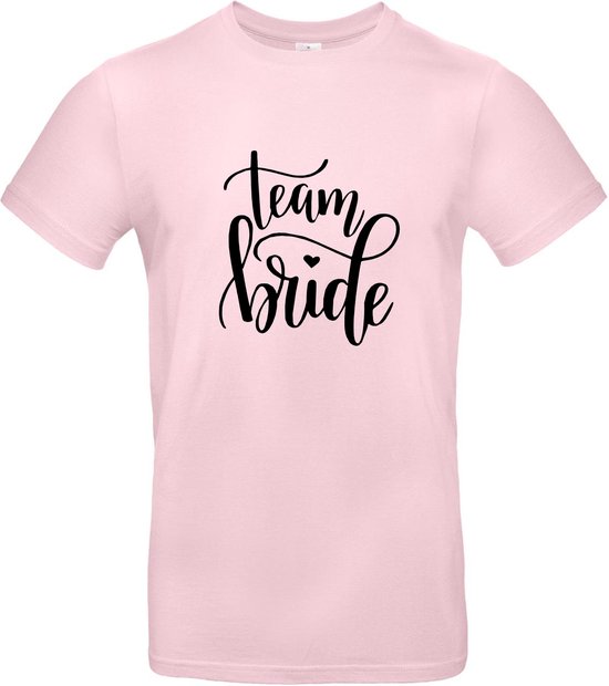 Vrijgezellenfeest Vrouw - Team Bride - T-shirt Pink - Maat 3XL - Bride To  Be - Team... | bol.com