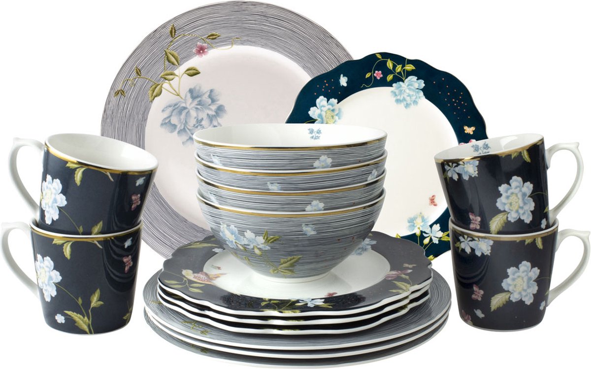 Laura Ashley serviesset Heritage Collectables (16-delig)