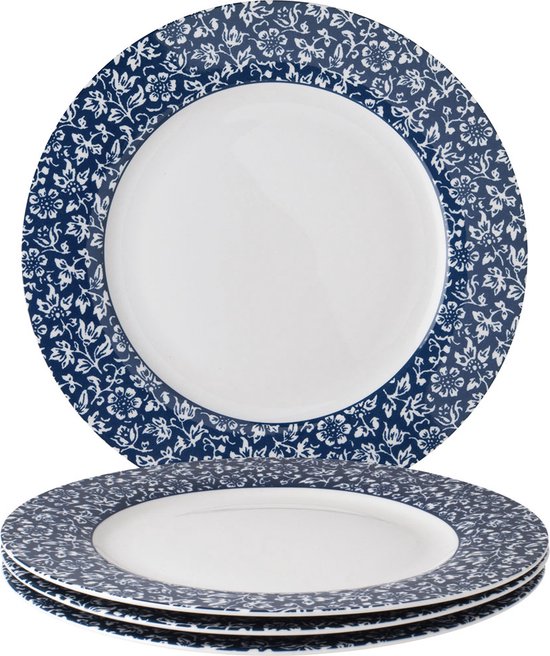 Foto: Laura ashley blueprint collectables borden set van 4 dinerborden 26cm sweet alyssum