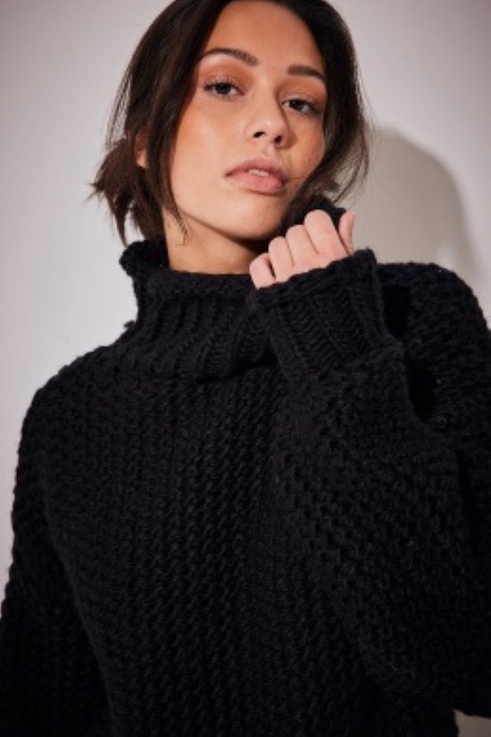 NA-KD Heavy Knitted Oversized Sweater Dames Trui - Maat S/M