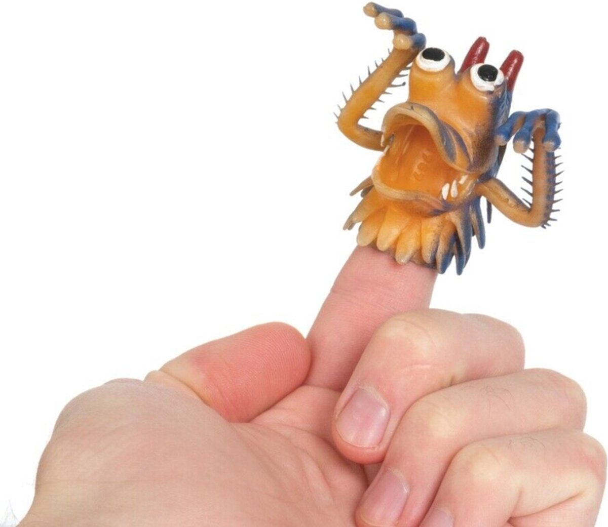 marionnette à doigt Monster en silicone assorti