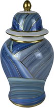Vase DKD Home Decor Porcelaine Blauw Moderne (17 x 17 x 31 cm)