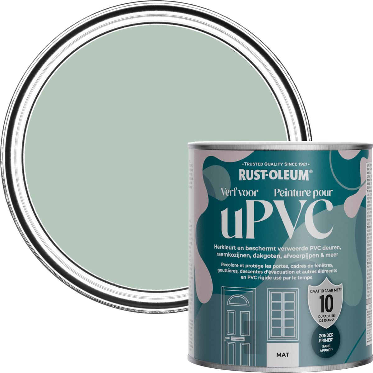 Rust-Oleum Groen Verf voor PVC - Watergroen 750ml