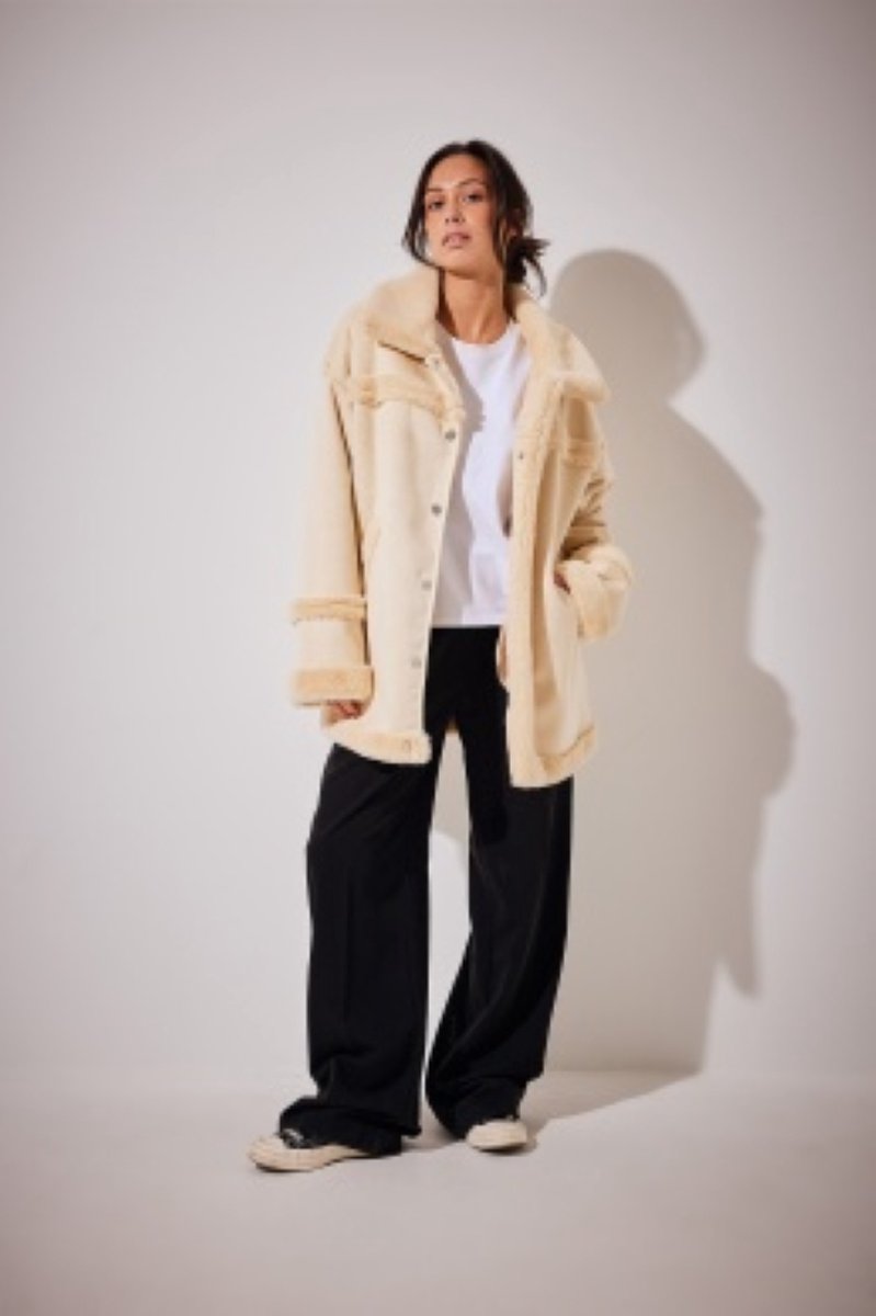 NA-KD Bonded Aviator Jacket Dames Jas - Maat 36