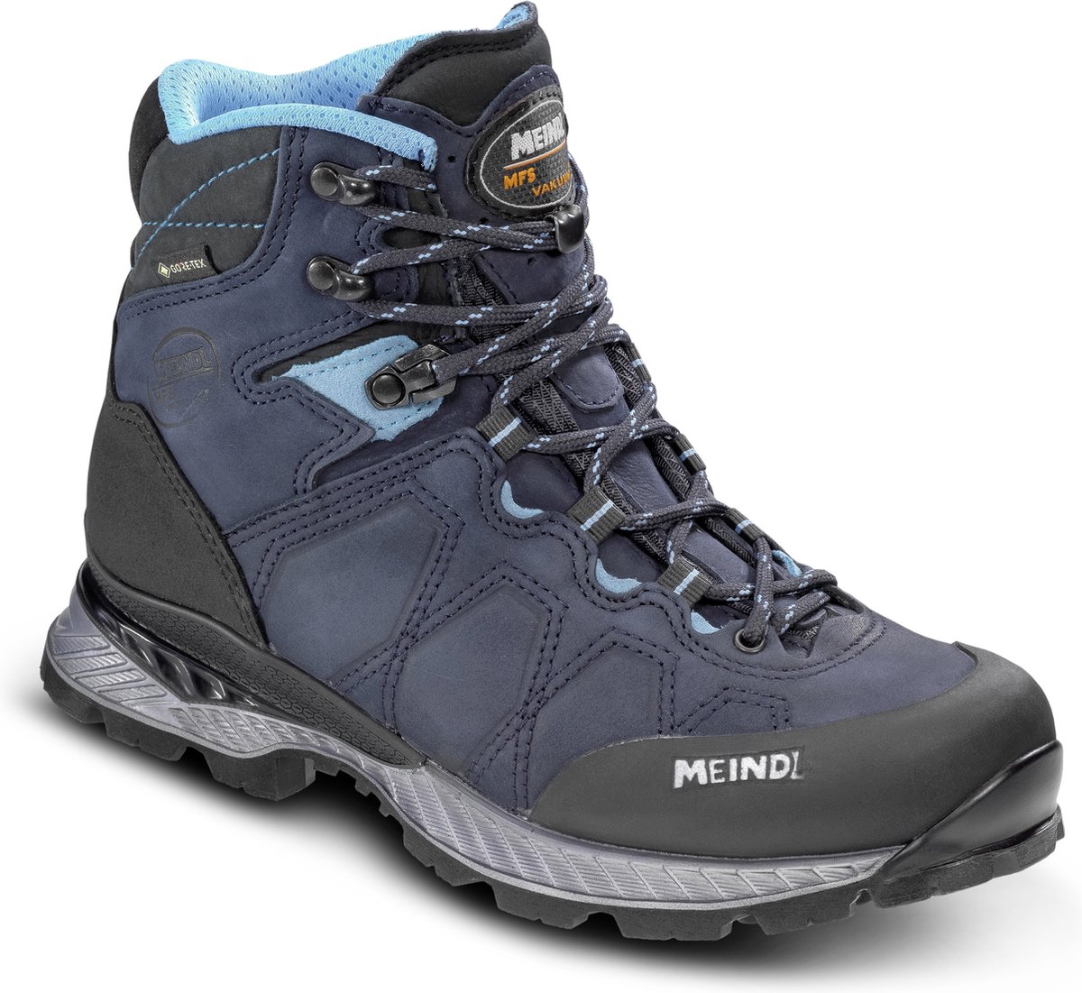 Meindl Vakuum Lady Sport GTX Wandelschoen Dames waterdichte mid wandelschoenen marine/t??rkis Blauw
