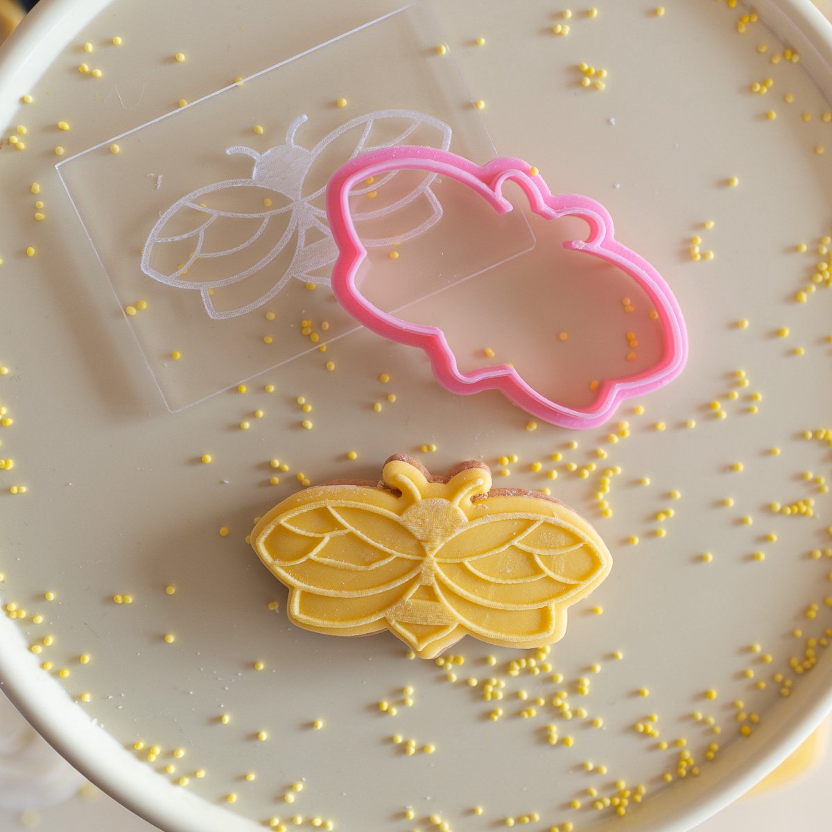 Bij - Embosser met cookie cutter | Bee collectie