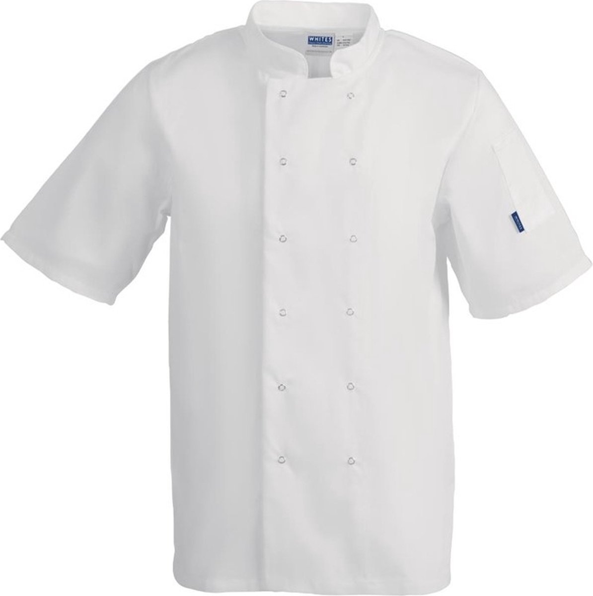 Whites Vegas Koksbuis - Korte Mouw - Wit - Maat: XXXL - Whites Chefs Clothing