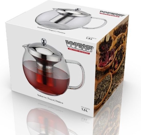 Théière avec filtre à thé, 1,5 litre – Weis