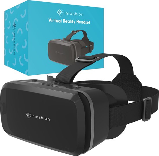 iMoshion VR Bril Smartphone - Virtual Reality Bril - Realistische 3D-ervaring - Geschikt voor iedere smartphone - Verstelbare hoofdband en comfortabel hoofdkussen
