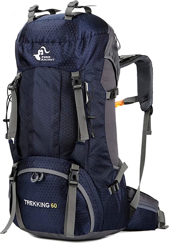 Free knight -Backpack 60 L , Marineblauw ,Waterdichte ,Ultralichte,Handige...
