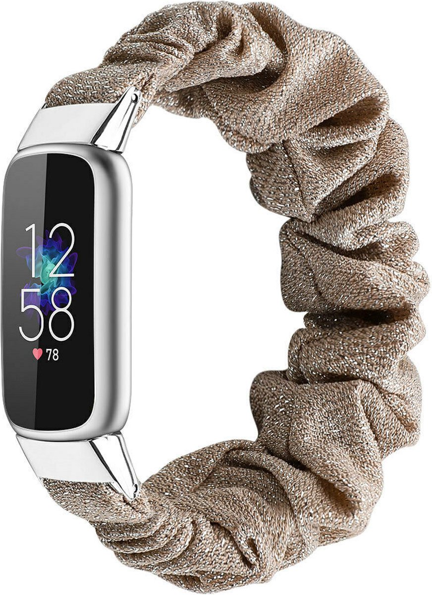 Bracelet Smartwatch en plastique - Convient au bracelet chouchou Fitbit Luxe  - noir 