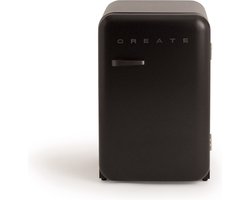 CREATE - Koelkast in retrostijl - Zwart - Handvat Zwart - FRIDGE RETRO 107L