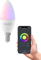 Calex Slimme Lamp - Wifi LED Verlichting - E14 - Smart Lichtbron - Dimbaar - RGB en Wit licht - 4.9W