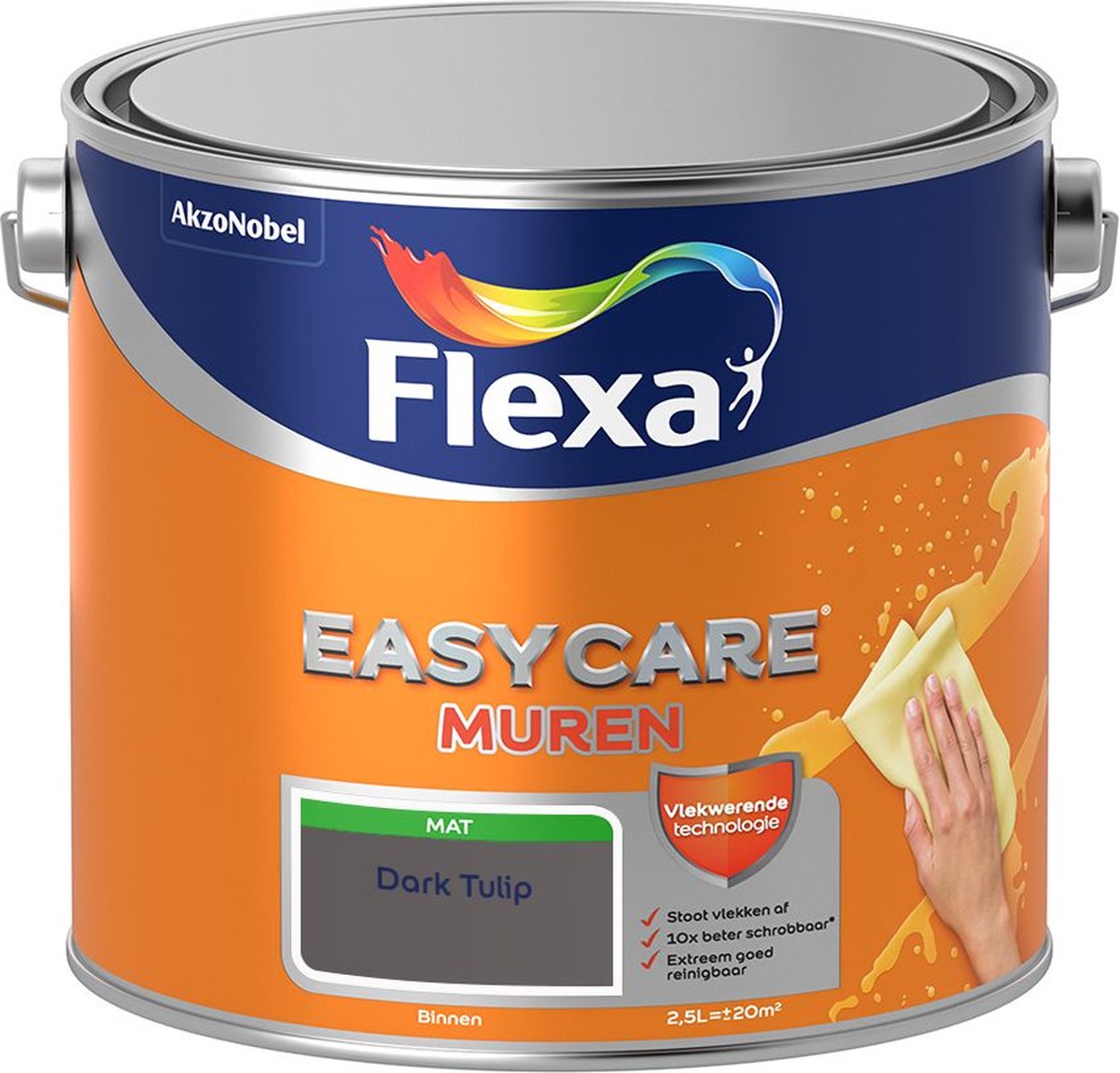 Flexa Easycare - Muurverf Mat - Dark Tulip - 2,5 liter