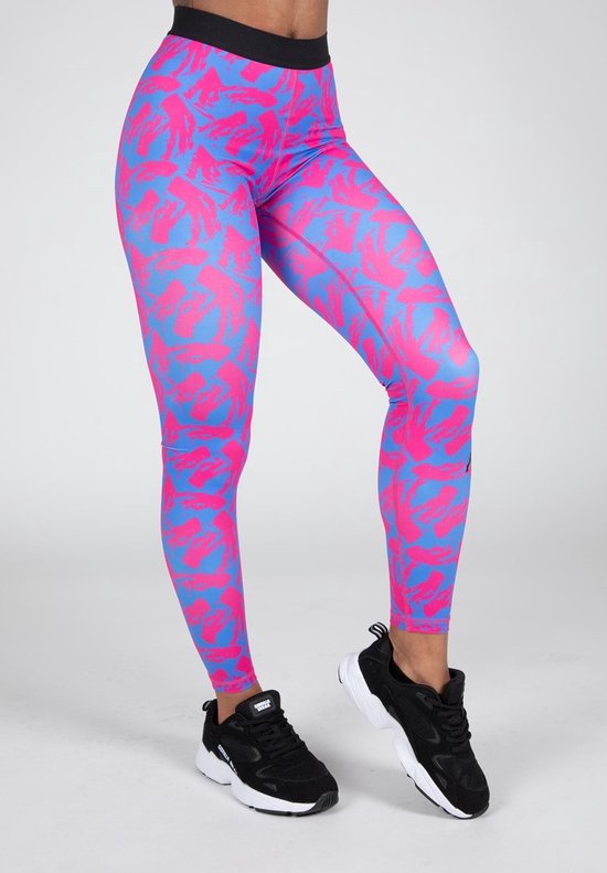 Gorilla Wear - Colby Leggings - Blauw/Roze - L van Gorilla Wear — afbeelding 2