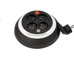 Brennenstuhl Comfort-Line kabelhaspel CL-S 4-voudig zwart/wit 3m