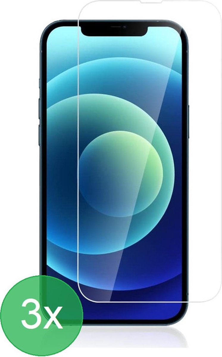 3x Screenprotector Geschikt Voor: iPhone 14 Screen protector - glas - bescherm - beschermglas - ZT Accessoires
