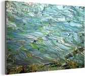 Wanddecoratie Metaal - Aluminium Schilderij Industrieel - Prachtige kleurrijke rijstvelden onder water in China - 30x20 cm - Dibond - Foto op aluminium - Industriële muurdecoratie - Voor de woonkamer/slaapkamer