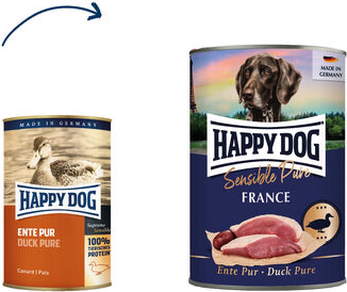 Happy Dog Happy Dog Sensible Pure France - Eend - 6 x 800 g