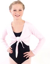 Dancer Dancewear® Ballet vestje | in roze | Knoopvestje voor ballet | 'Florence' | Maat 98/104 | 3/4 Jaar