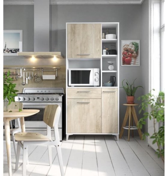 ECO keuken dressoir L 80 cm - Decor eik