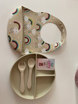 Custombear.nl ensemble de repas pour bébé en silicone 5 pièces sans BPA