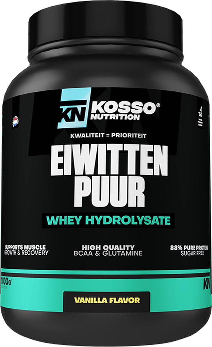 Kosso Nutrition - Kosso Eiwitten puur - Proteïne Poeder - Eiwitshake- zonder suiker -Laag vetgehalte