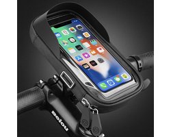 foto van Universele Telefoonhouder Fiets - Ook voor Motor - GSM houder - Fietshouder - Zwart