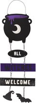 Something Different Decoratief bord Cauldron Hanging Sign on Chain Multicolours