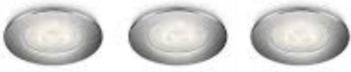PHILIPS - HALOGEEN LED ARMATUREN Ø80mm - INBOUWSPOT GU10 - 3 STUKS - EXCL. LICHTBRONNEN