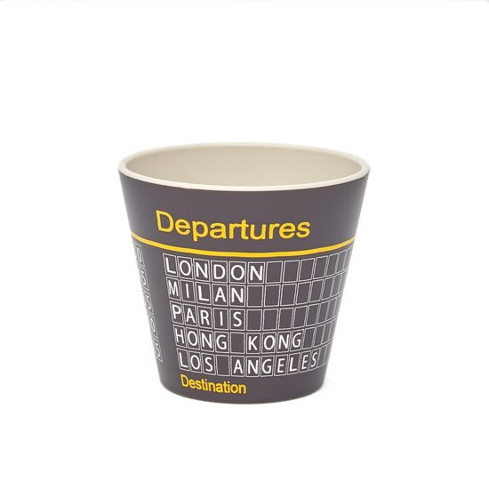 Quy Cup - 90ml Ecologische Reis Beker - Espressobeker “Departures”