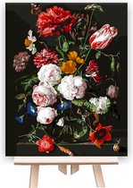 Peinture Par Numéros Adultes - Peintures À Faire Soi-même - Fleurs Radieuses - Fleurs - Fleurs Dans Vase - Coloré - 40x50 cm - Toile