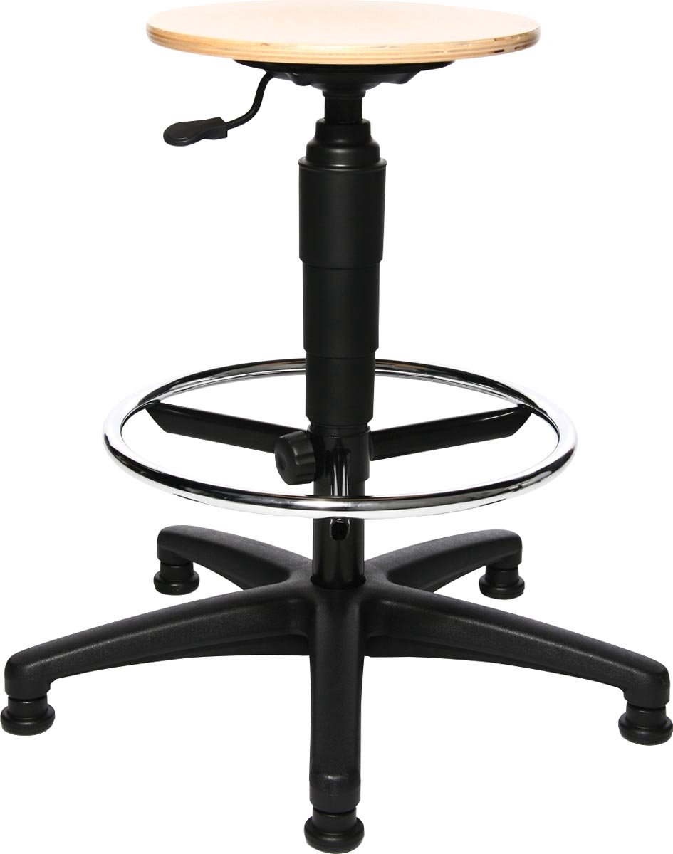 Topstar bureaustoelen TOPSTAR TEC 60 MET VOETRING Zwart