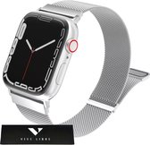 Luxe Bandje Geschikt Voor Apple Watch 1/2/3/4/5/6/SE/7 38/40/41mm Zilver
