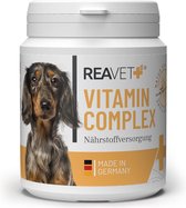 ReaVET - Vitamine Complex voor Honden & Katten - Voor immuunsysteem & stofwisseling - Jaarrond aanbod van vitamine en mineralen - 100g