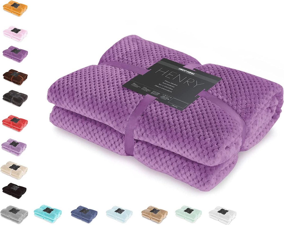 Fleece deken - luxe deken - woonkamer slaapkamer tuin - premium kwaliteit - duurzaam materiaal