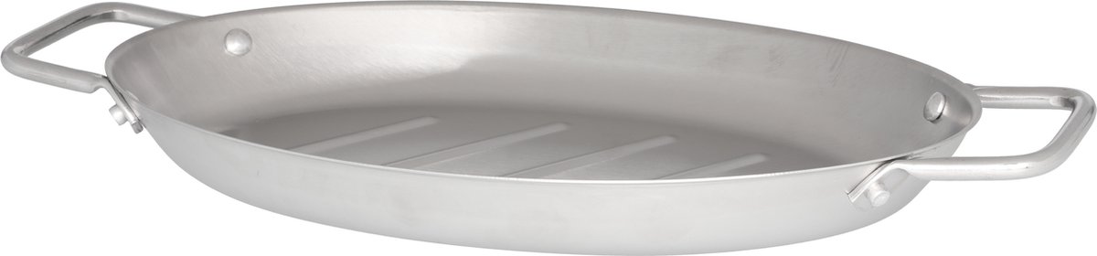 Mustang ovale RVS grill pan