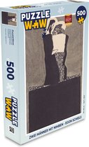 Puzzel Zwei männer mit nimben - Egon Schiele - Legpuzzel - Puzzel 500 stukjes
