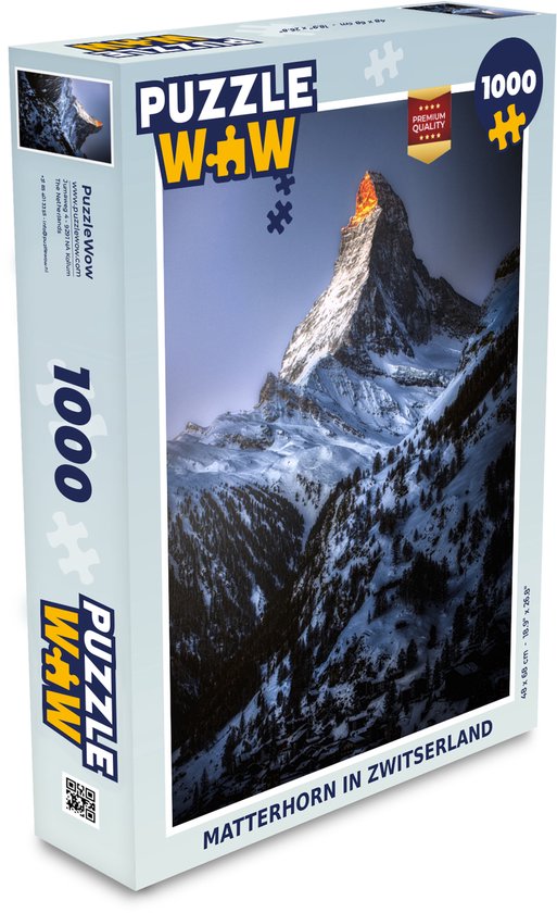 Puzzel Matterhorn in Zwitserland - Legpuzzel - Puzzel 1000 stukjes  volwassenen | bol.com