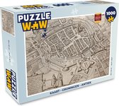 Puzzel Kaart - Groningen - Antiek - Legpuzzel - Puzzel 1000 stukjes volwassenen