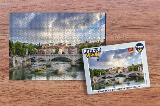 Puzzle Pont sur le Tibre à Rome, Italie - Puzzle - Puzzle 1000 pièces adultes - Sinterklaas cadeaux - Sinterklaas for big kids