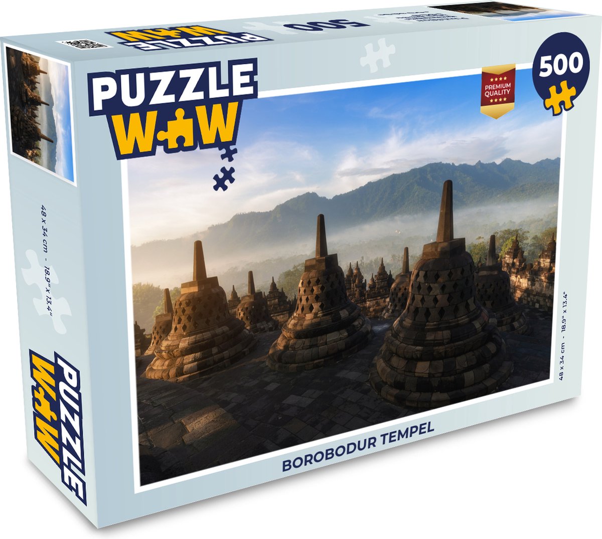 Puzzel Borobodur tempel - Legpuzzel - Puzzel 500 stukjes